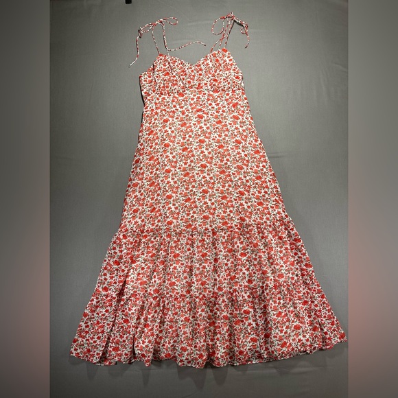 Showpo Floral Spaghetti-Strap Side Slit Maxi Dress - US 8 - Picture 1 of 15